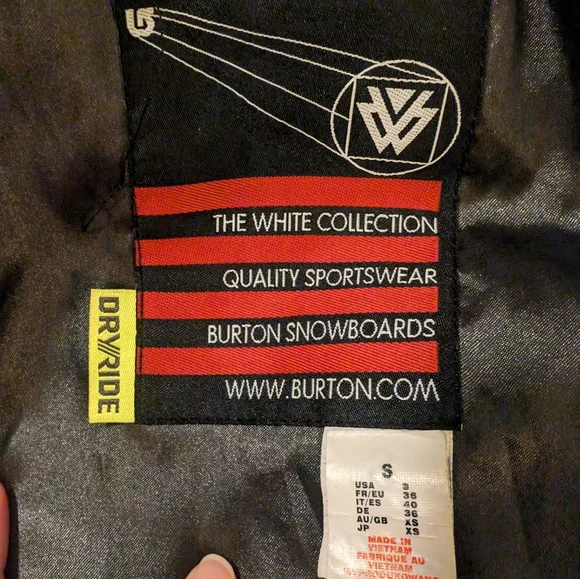 Women's Burton snow jacket/ ski snowboarding SMALL - Picture 5 of 12